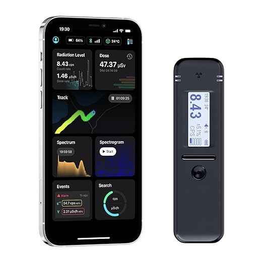 Negeneration geiger counter nuclear radiation detector and personal dosimeter radiation code